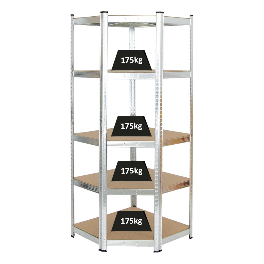 Proregal Eckregal Silber 70x180x40 cm