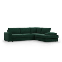 ECKSOFA MIT SCHLAFFUNKTION VELANO Dunkelgrün - Dunkelgrün, Textil (231/287cm) - Mebligo