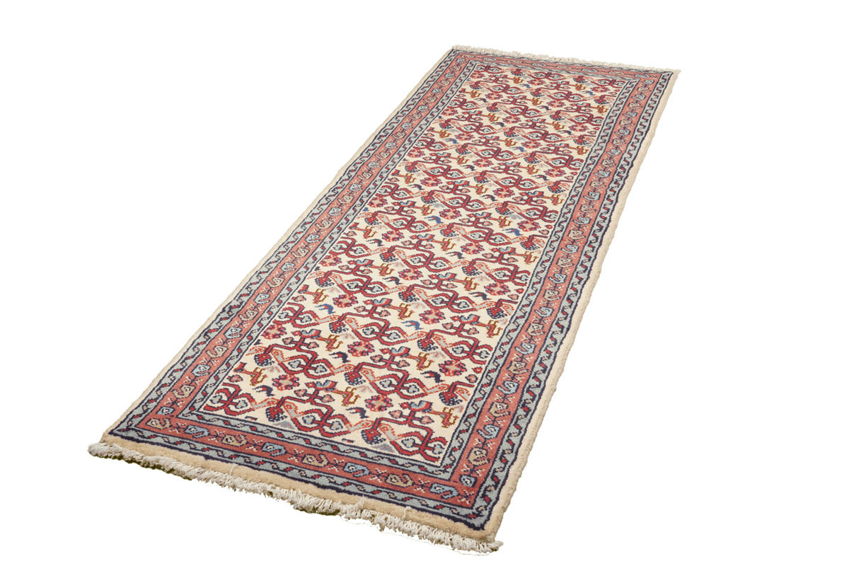 LÄUFER Orient handgeknüpft Assadabad Beige 192/71 cm Schurwolle - Beige, Textil (71/192cm) - Looma
