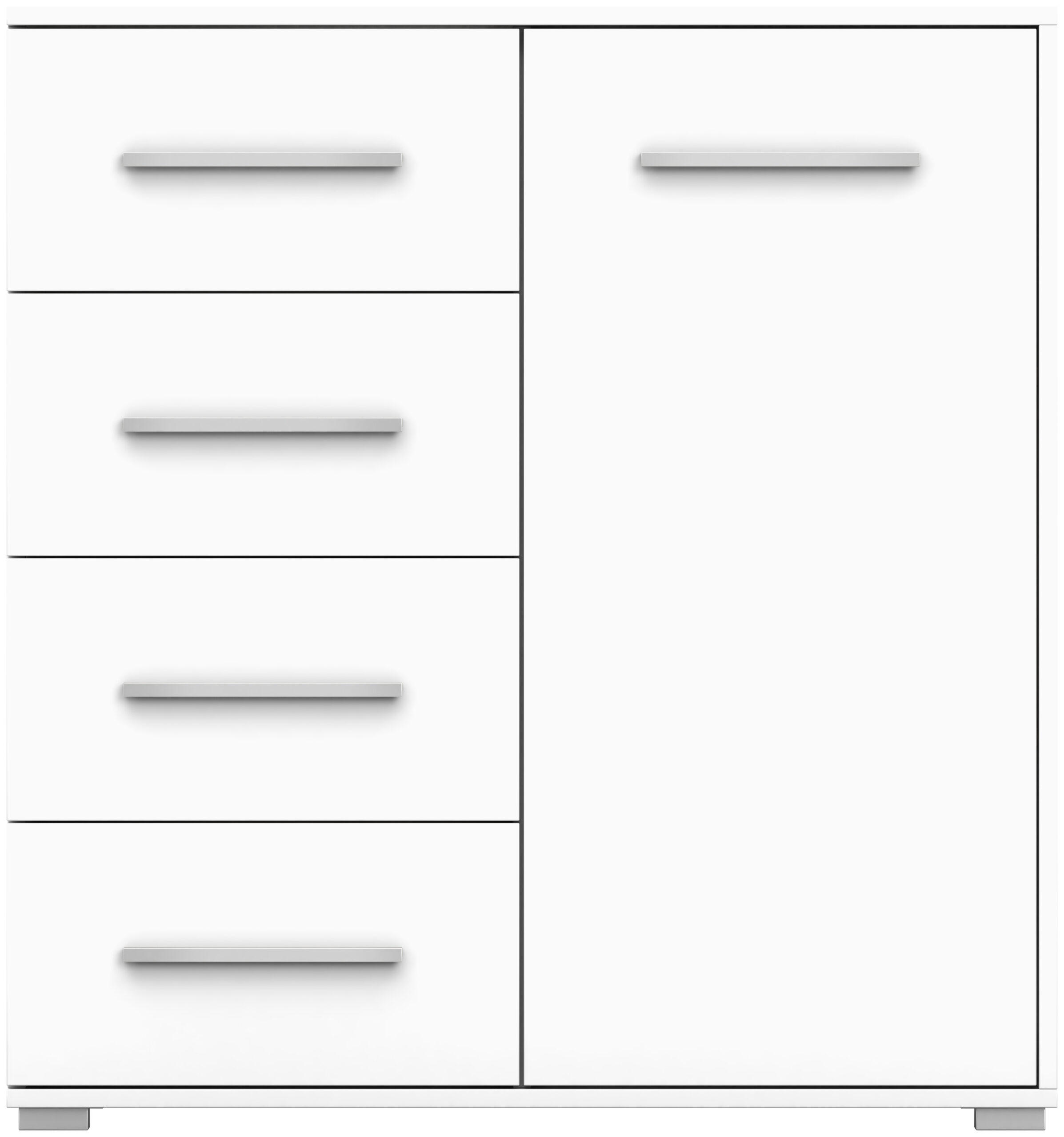 KOMMODE - Highboard IRYS MINI (Weiß) - Weiß, Holzwerkstoff (90/95/45cm) - Möblo