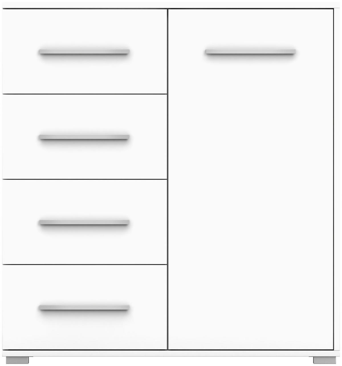 KOMMODE - Highboard IRYS MINI (Weiß) - Weiß, Holzwerkstoff (90/95/45cm) - Möblo