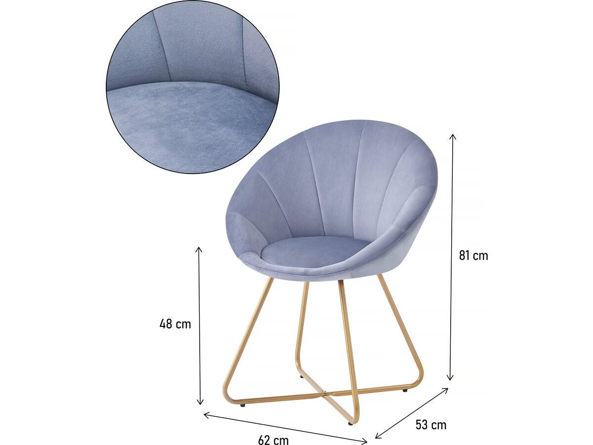 STUHL & BARHOCKER rosalie Grau - Grau, Textil (53/81/62cm) - Habitat Garten