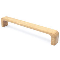 MÖBELGRIFF BA 128mm, Küchengriff Eiche massiv, Holzgriff Schrank - Naturfarben, Holz (2/2.8/13.8cm)