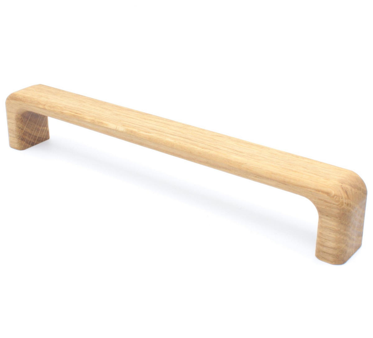 MÖBELGRIFF BA 128mm, Küchengriff Eiche massiv, Holzgriff Schrank - Naturfarben, Holz (2/2.8/13.8cm)