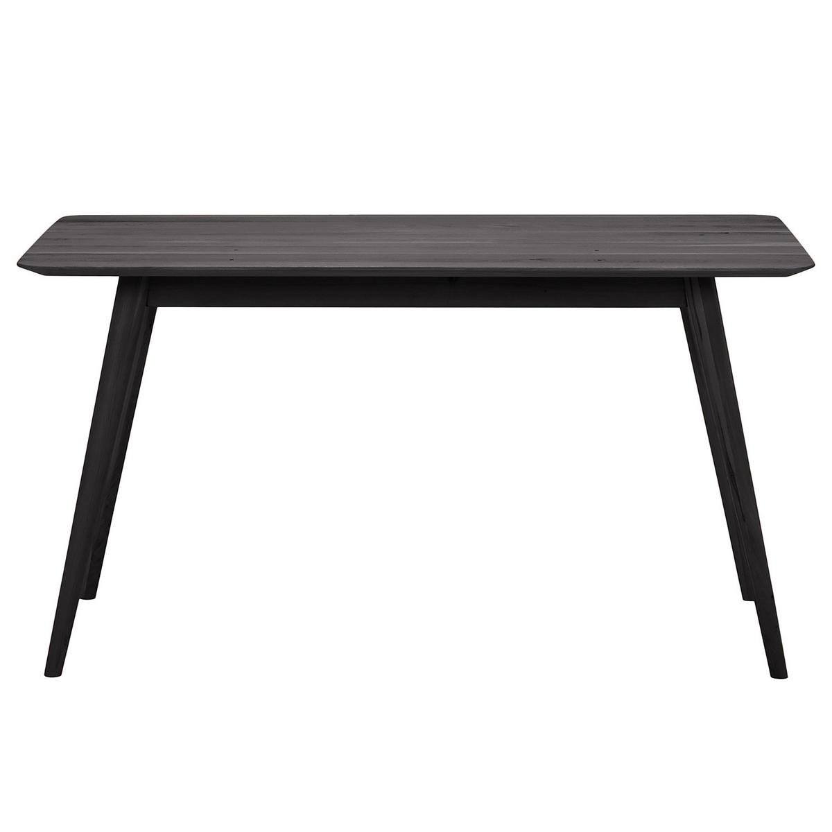 MASSIVER ESSTISCH - Massivholz - Eschefarben, Holz (80/140/75cm) - home24