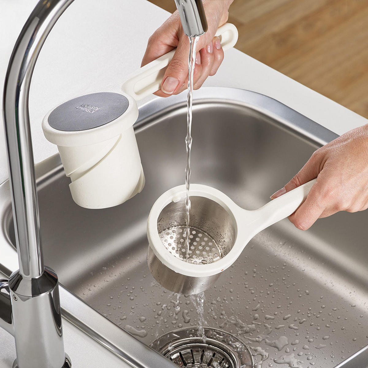 PÜREEQUETSCHMASCHINE Kartoffelpresse Helix - Weiß, Metall (10/10/27cm) - Kela