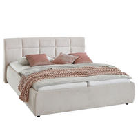 POLSTERBETT - Cord - Cremeweiß - Creme, Textil - home24