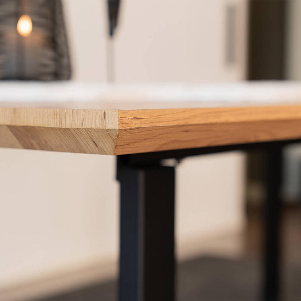 ESSTISCH Eckig AVENCIA inkl. U-Fuß - 240 x 120 cm Light Oak - Hellbraun, Holz (240/120/4cm) - Home Deluxe