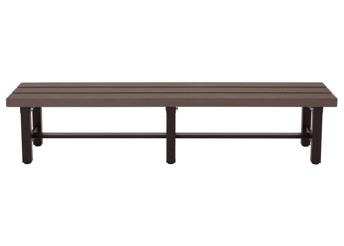 ALU GARTENBANK Braun - Braun, Metall (180/40/34cm) - MCW