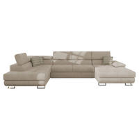 WOHNLANDSCHAFT Cotere Bis, Seite: Links - Creme, Holz (345/91/202cm) - MIRJAN24