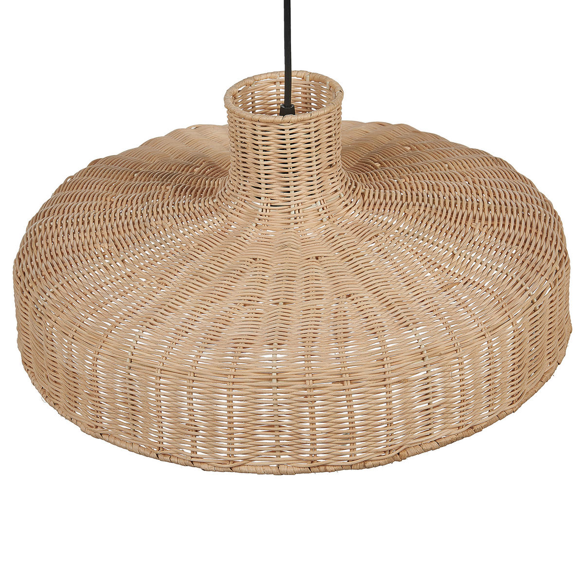 HÄNGELEUCHTE Tamarin 45/45/108 cm - Beige, Naturmaterialen (45/45/108cm) - Beliani