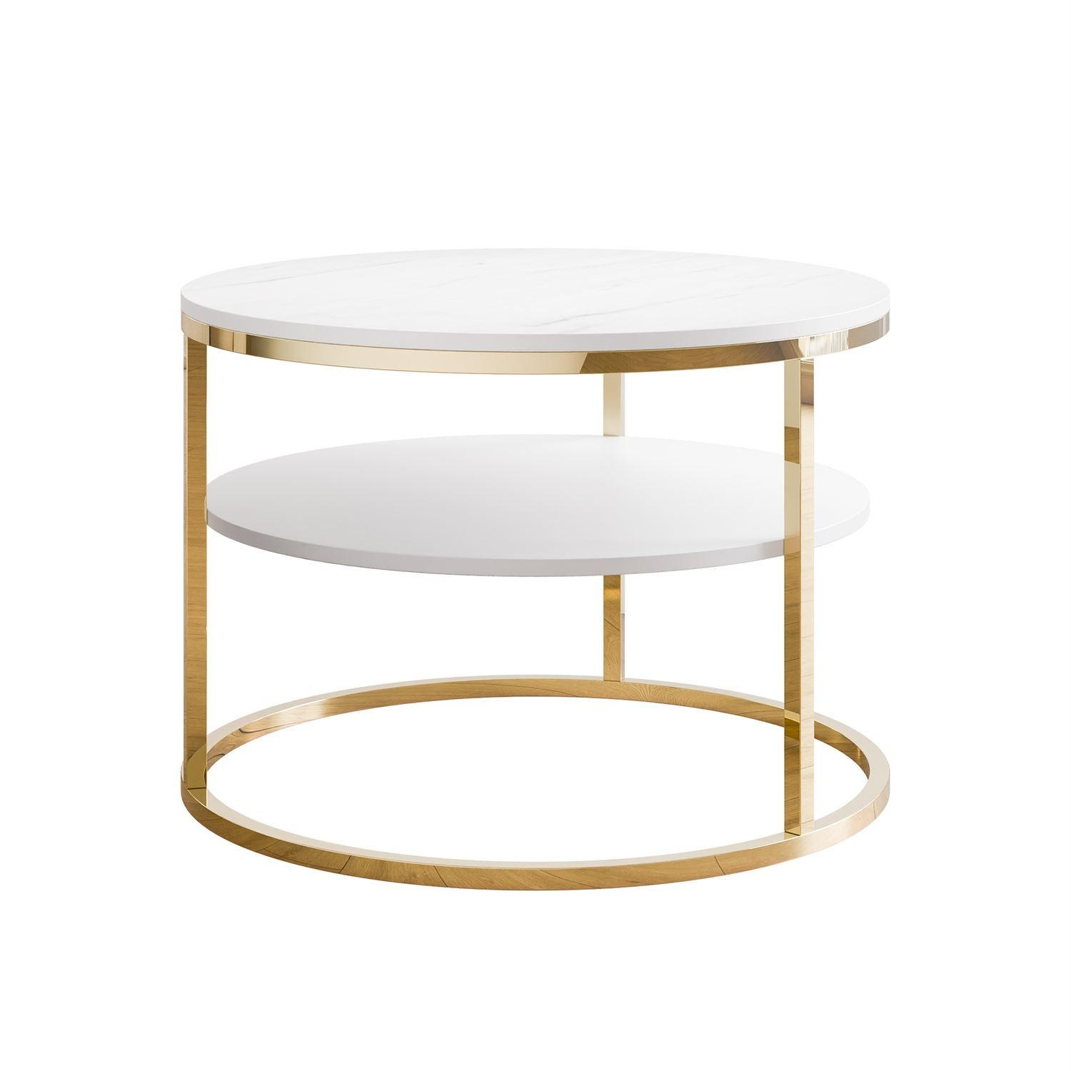 Lookway Ciri Gold, Weiß 70x49x70 cm