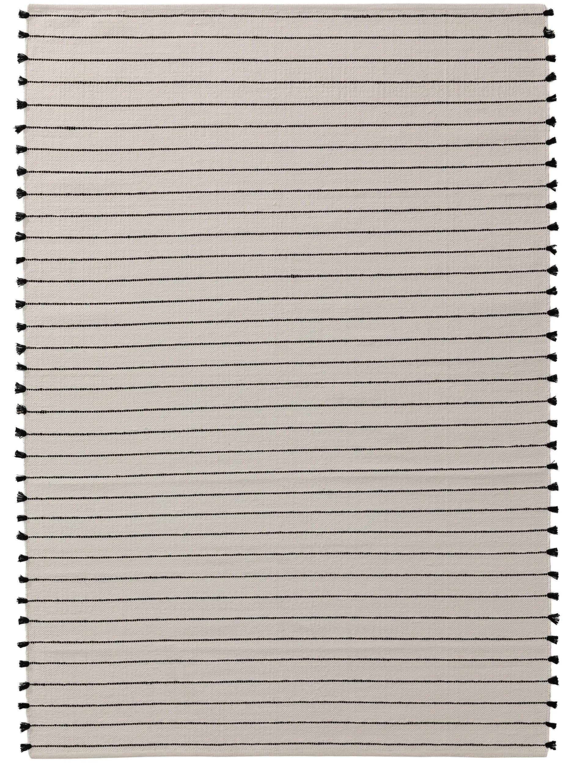 BAUMWOLLTEPPICH Bo Ivory 200x300 cm - Creme, Textil (200/300cm) - benuta Pop