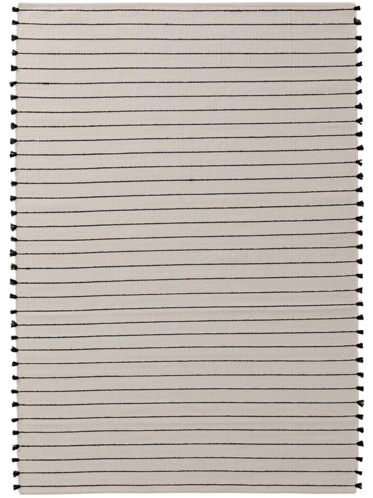 BAUMWOLLTEPPICH Bo Ivory 200x300 cm - Creme, Textil (200/300cm) - benuta Pop