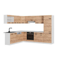 ECKKÜCHE R-Line, Goldkraft Eiche/Weiß, 287 x 227 cm AP Marmor - Honigeiche/Weiß, Holzwerkstoff (287/206.8/60cm) - Vicco