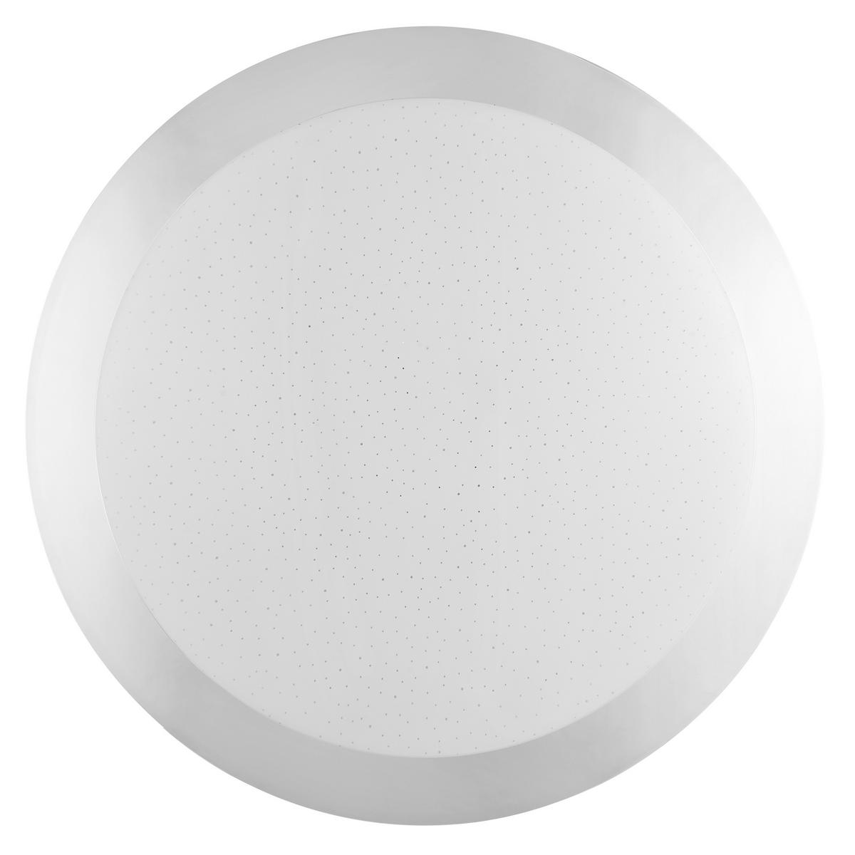 LED DECKENLEUCHTE Vittoria Chromfarben/Weiß 40/40/6,8 cm - Multicolor, Kunststoff (40/40/6.8cm) - Brilliant