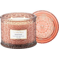 DUFTKERZE Santal Rosé Sojawachs 340 g - Rosa, Paraffin (4cm)