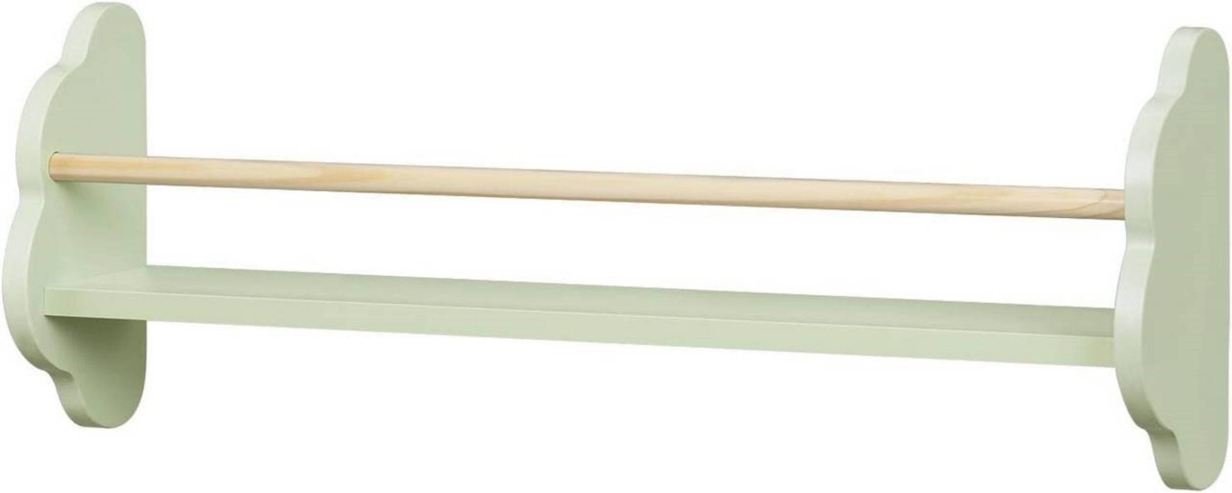 KINDER-WANDREGAL 3er Set, Kiefernholz, 45 x 12,7 x 23cm, Grün - Grün, Holz/Holzwerkstoff (45/23/12.7cm) - Woltu