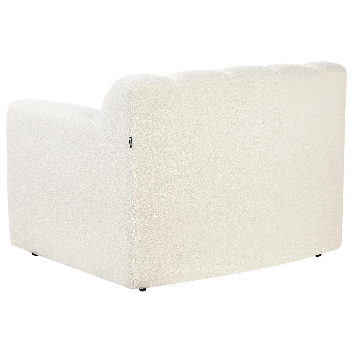 SESSEL Cremeweiß Agerup - Weiß, Textil (97/73/87cm) - Beliani