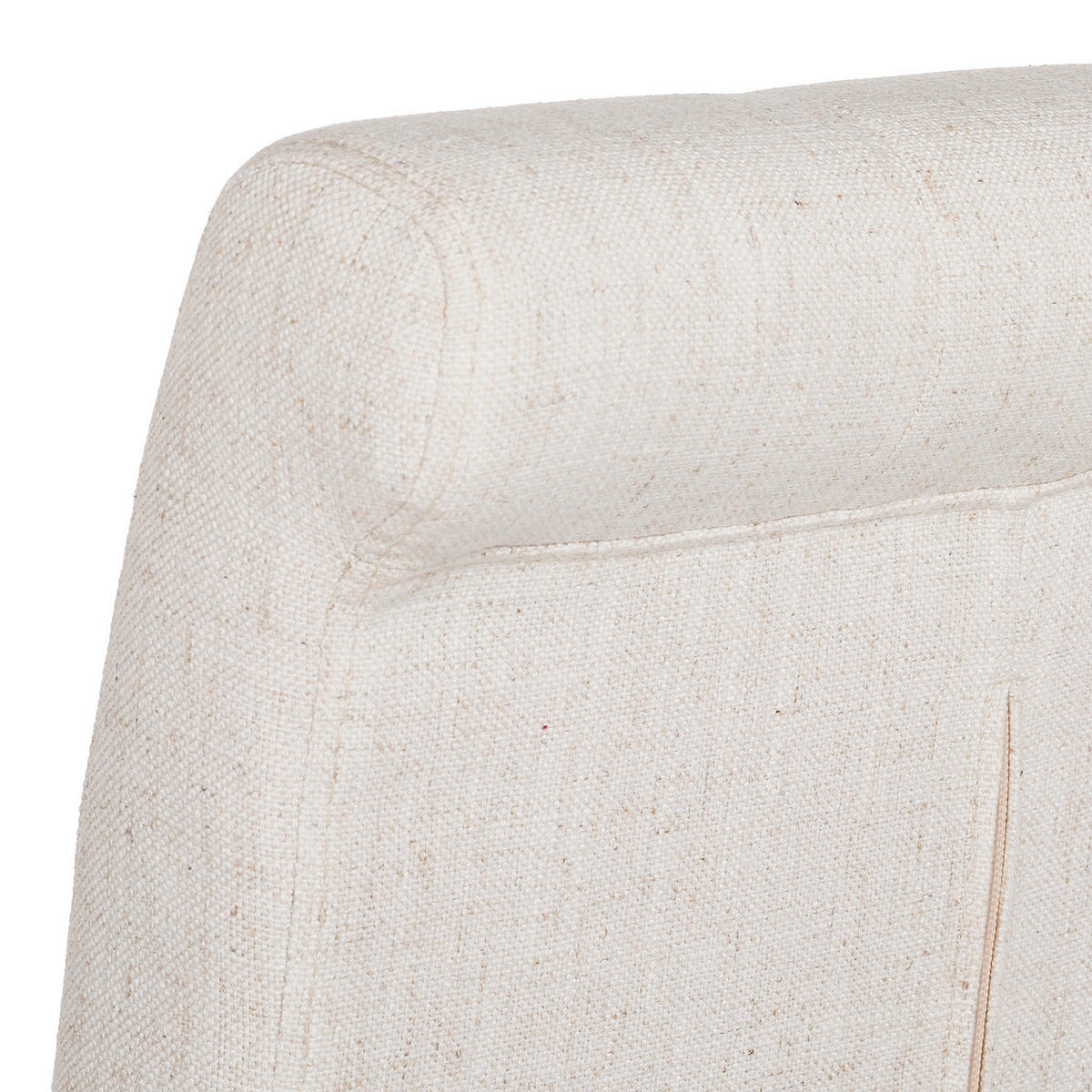 POLSTERSTUHL - Webstoff / Massivholz - Creme, Holz/Textil (45/95/60cm) - home24