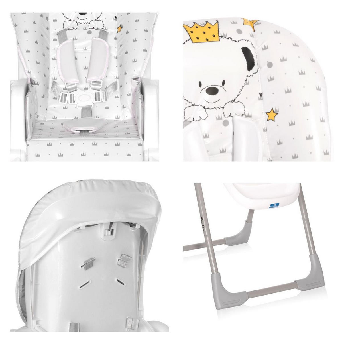 HOCHSTUHL Dalia klappbar blau klappbar, Sitz und Fußstütze mehrfach verstellbar - Blau, Kunststoff (53/101/77cm) - Lorelli