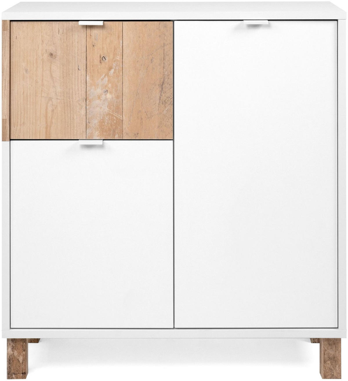 KOMMODE Menorca 79/86/35 cm Old Style,Weiß - Weiß, Holzwerkstoff (79/86/35cm) - Finori GmbH