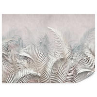 FOTOTAPETE für Schlafzimmer Tropische Blätter Palmenblätter Delikat 250x175 - Beige/Braun, Papier (250/175cm) - Muralo