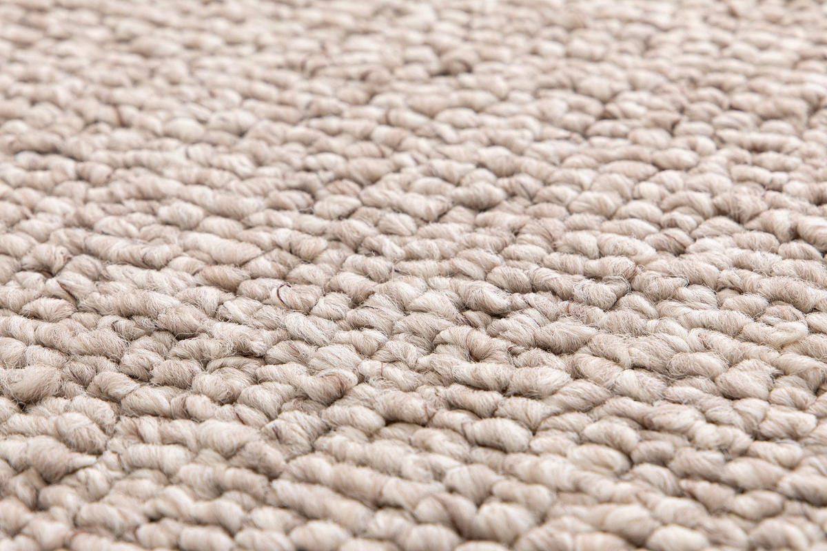 TEPPICH in Uni-Optik mit Schlingenflor Hellbeige - Beige, Textil (120/170cm) - AFK Living