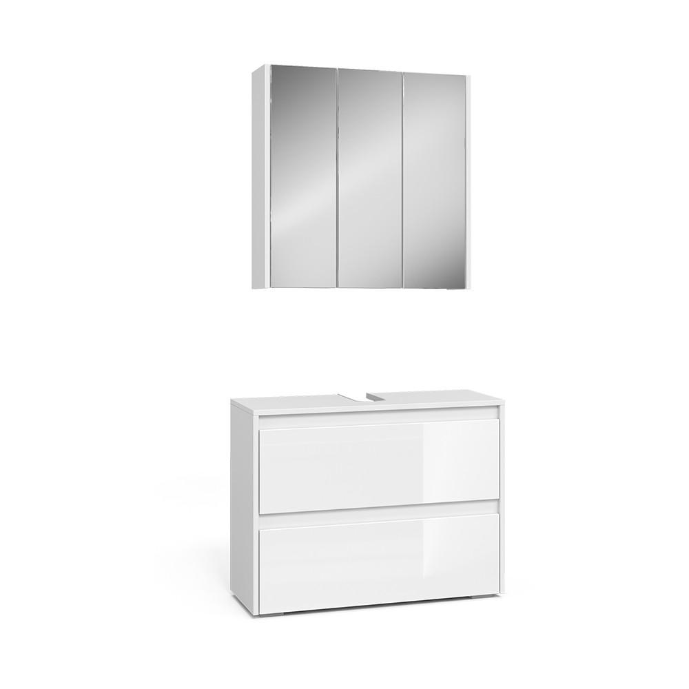 KOUPELNOVÝ NÁBYTEK Majest Bílá/bílý vysoký lesk - bílá/vysoce lesklá bílá, kompozitní dřevo (80.1/62/30.1cm) - Vicco