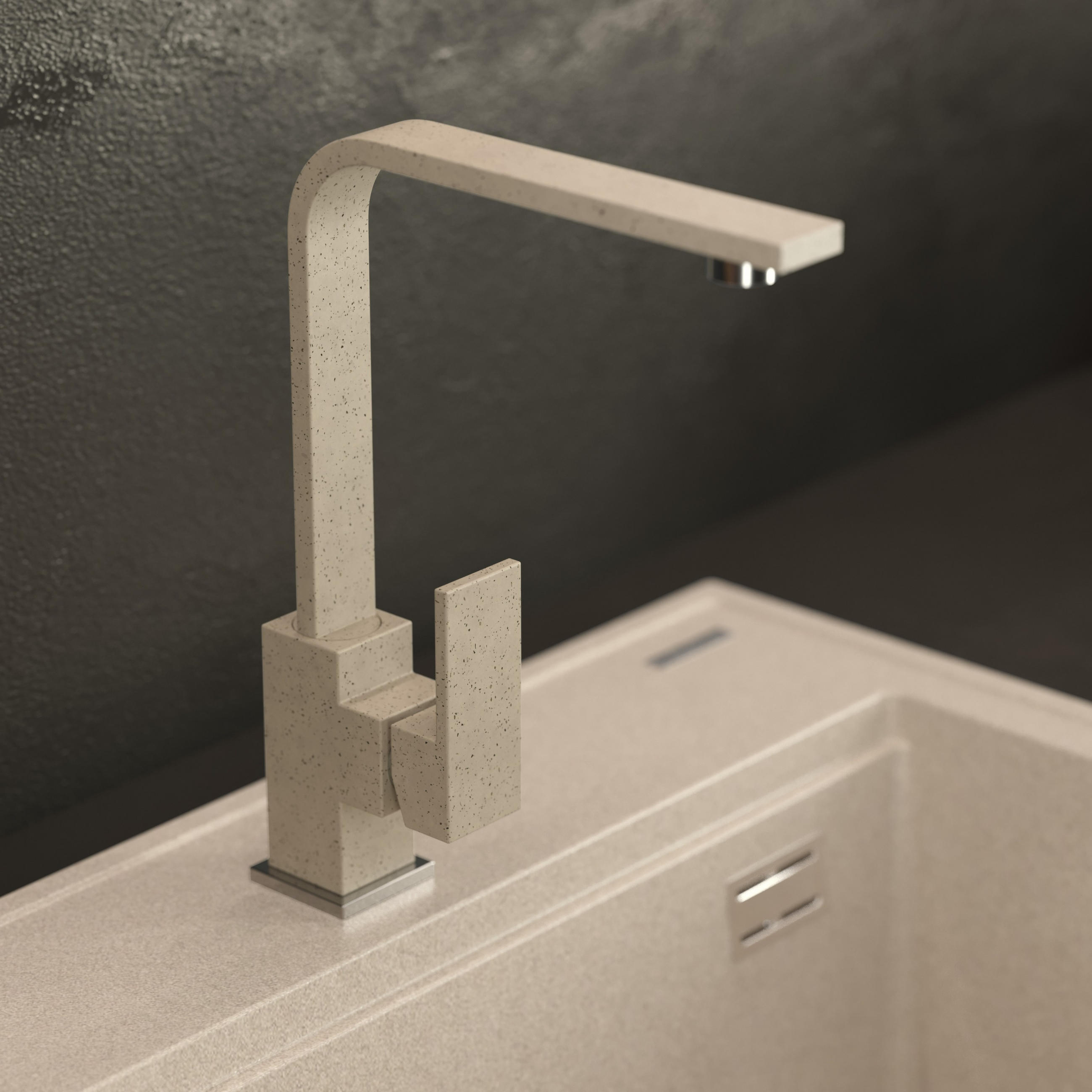 KÜCHENARMATUR Perro - Beige, Metall (20/26/3cm) - Granitan