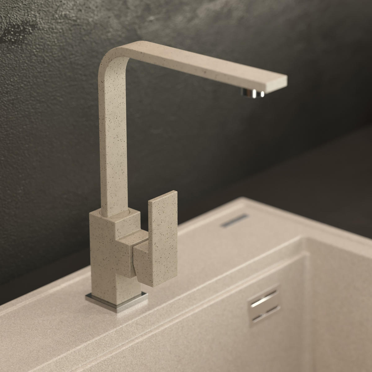 KÜCHENARMATUR Perro - Beige, Metall (20/26/3cm) - Granitan