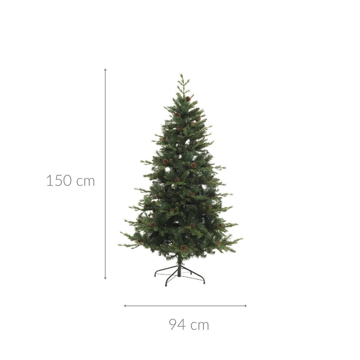 WEIHNACHTSBAUM Künstlich 150 cm - Grün, Kunststoff (94/150cm) - Atmosphera Createur d´interieur
