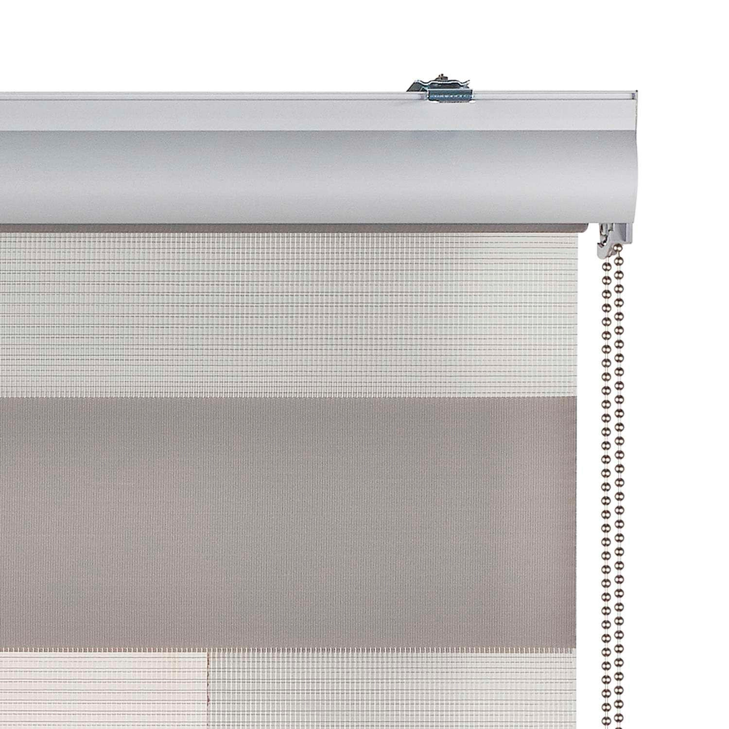 Thumbnail - Storesdeco Doppelrollo, Graubraun, Kunststoff, Uni, Rechteckig, 180x250 cm, CE, Wohntextilien, Rollos & Jalousien, Rollo...