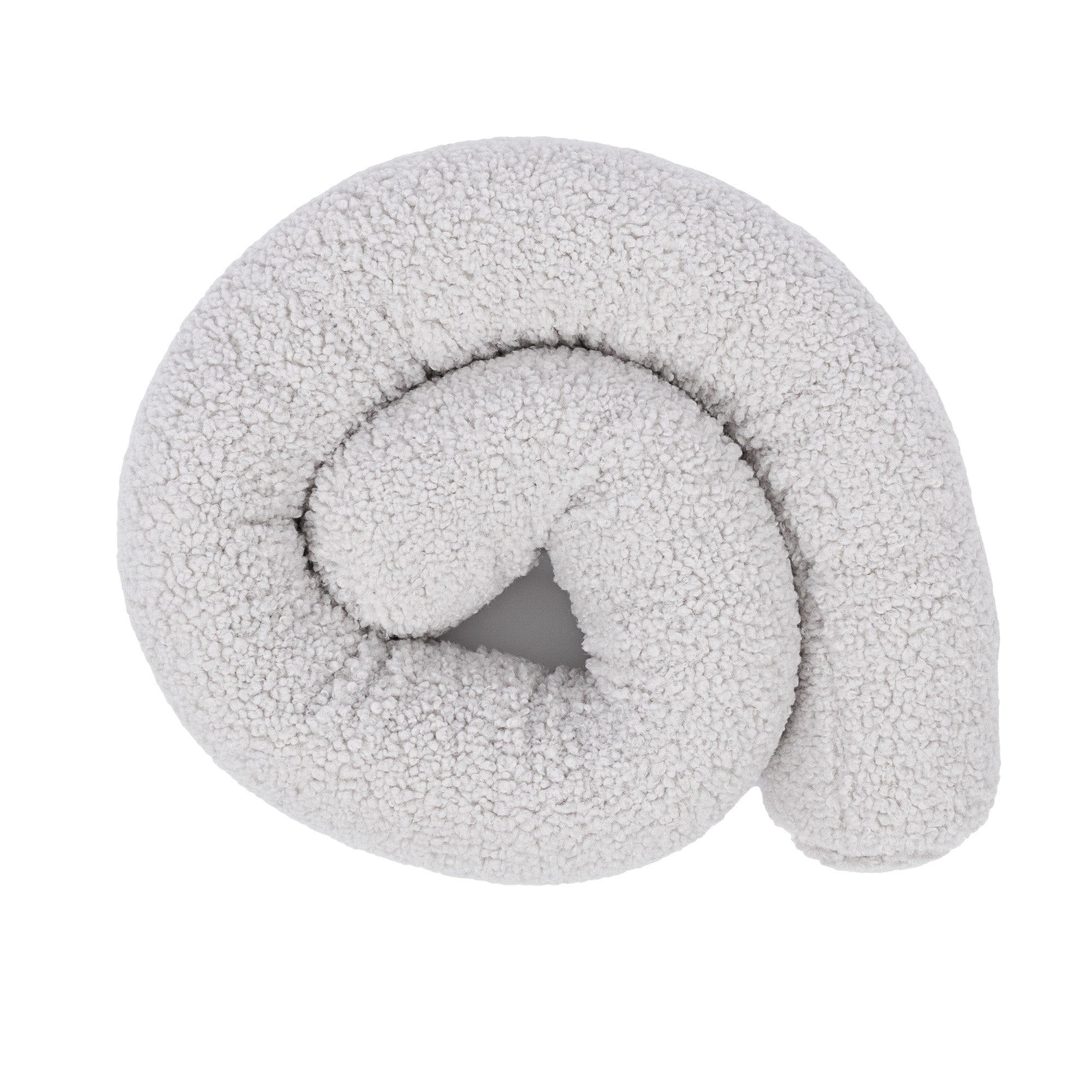 BETTUMRANDUNGSSCHUTZ Bettschlange aus Teddystoff, 150 cm, Creme-Weiß - Weiß, Textil - MeowBaby