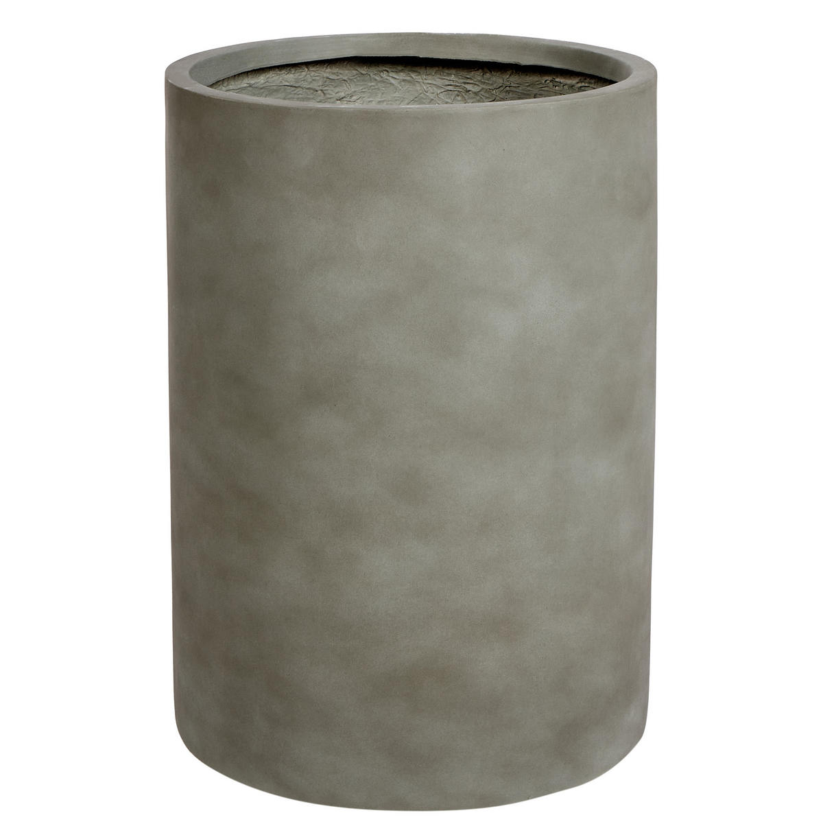 BLUMENTOPF Grau Eucommia - Grau, Naturmaterialien (51cm) - Beliani