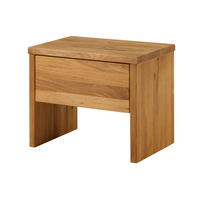 NACHTTISCH Wildeiche 50x35x40 natur geölt JANGALI #719 - Braun, Holz (50/40/35cm) - Massivmoebel24