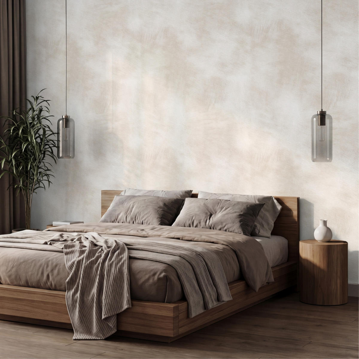 TAPETE - Dezent - Textur - Beige - 450x260 cm - Creme, Papier (450/260cm) - OnlyWow