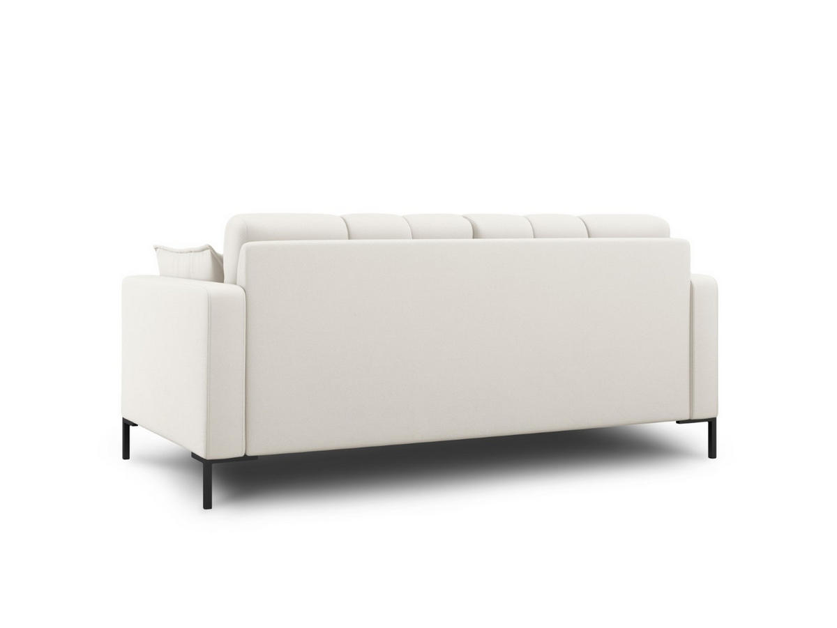 SOFA Mamaia aus strukturiertem Stoff leichtes beige 2 Sitzplätze - Creme, Textil (92/75/152cm) - Micadoni