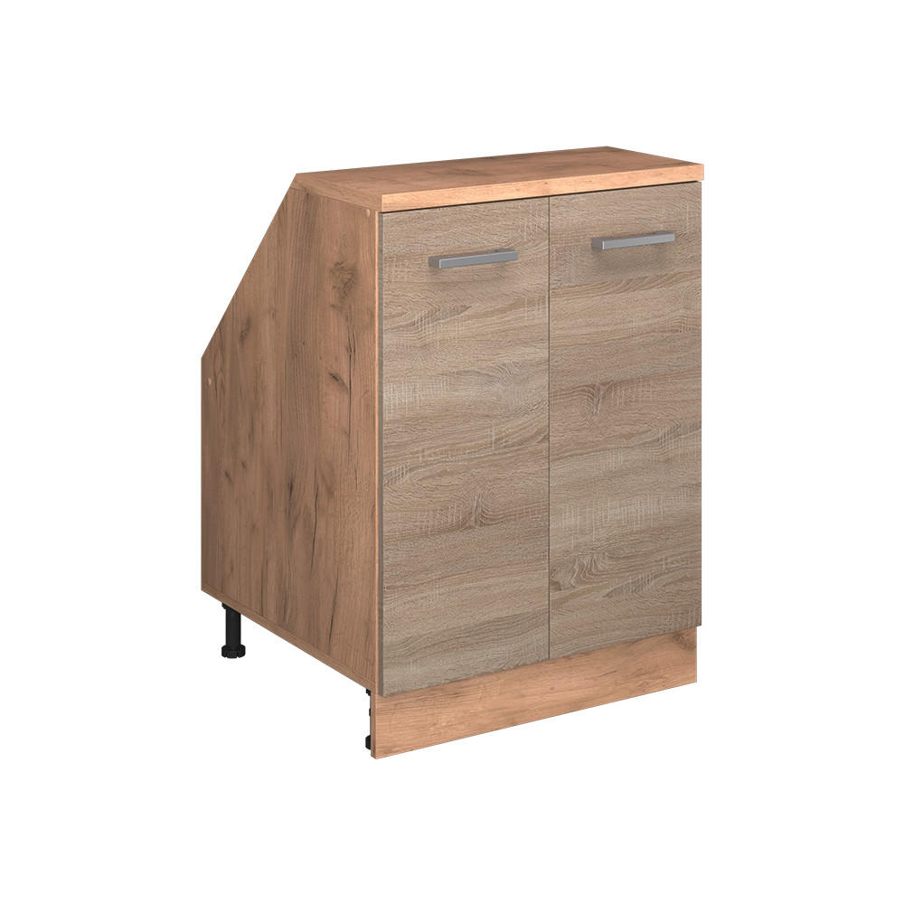 ŠIKMÁ SKRIŇA Rion Sonoma 60 x 81.6 cm s 2 dverami, korpus skrine hĺbka 60 cm - dub medový/dub sonoma, kompozitné drevo (60/83.8/60cm) - Vicco