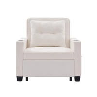 RELAXSESSEL 87/74/84 cm Weiß mit Getränkehaltern und USB Anschluss - Weiß, Textil (74/84/87cm) - Oxeza