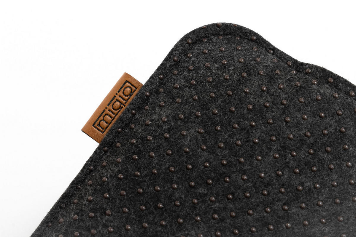 SITZKISSEN mit Antirutschnoppen 4er-Set - Dunkelgrau, Textil (35/35/2cm) - Miqio Design