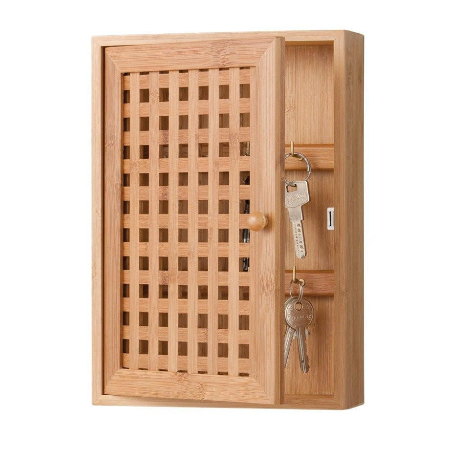 SCHLÜSSELKASTEN Bambus - Braun, Naturmaterialien (6/27/19cm)