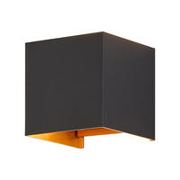 LED WANDLEUCHTE Inspiration 1er-Set - Schwarz, Metall (10/10/10cm) - Nettlife