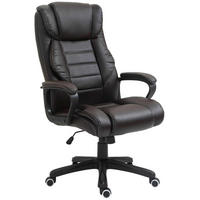 GAMINGSTUHL 64/74/112-120 cm, ergonomischer Drehstuhl mit 6‑Punkte‑Massage, Bonded Leather, Braun - Braun, Kunststoff (64/120/74cm) - Redom
