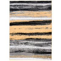 TEPPICH MAYA Gelb Meliert Streifen Verwischt 160/220 cm - Gelb, Textil (160/220cm) - Tapiso