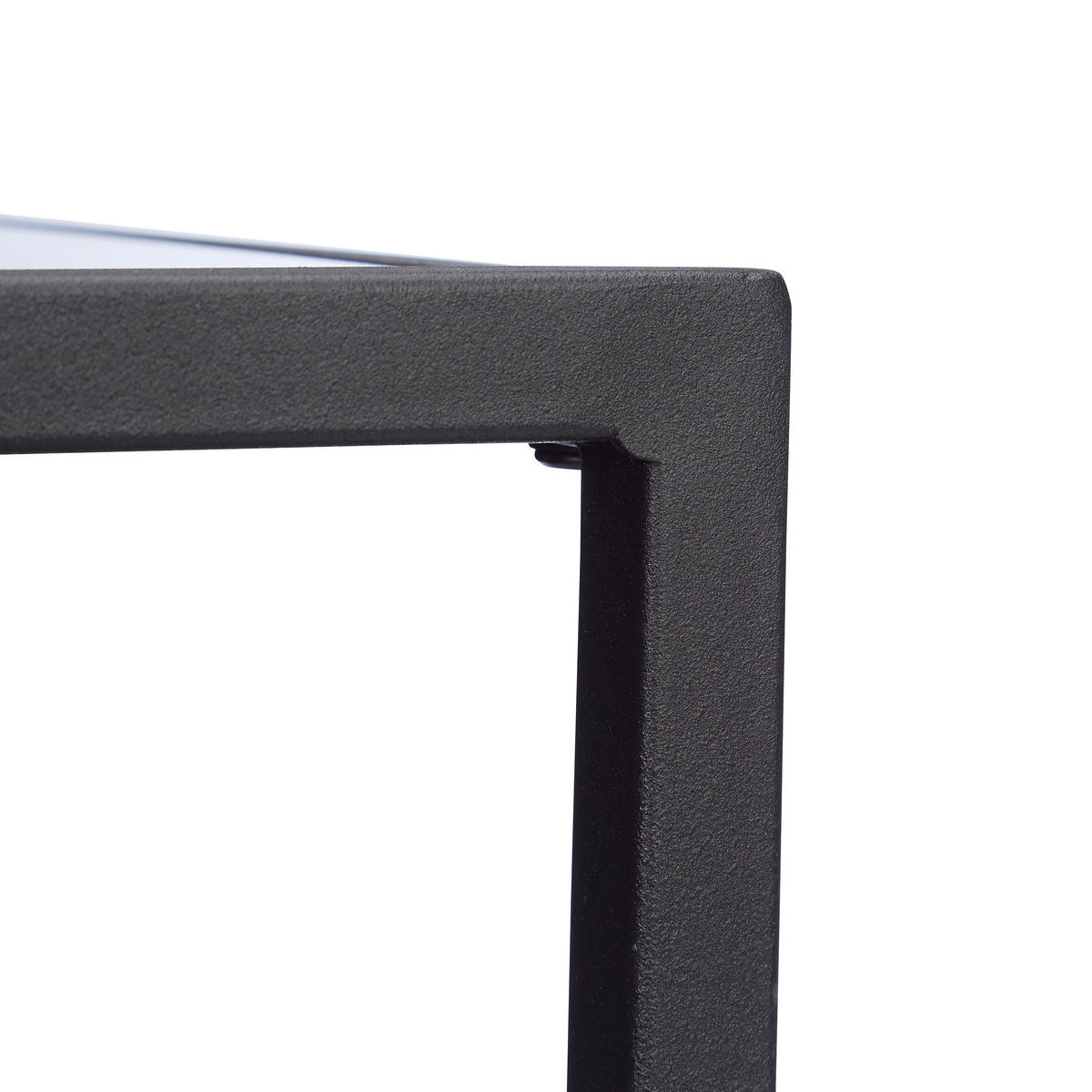 COUCHTISCH - Schwarz, Glas/Holzwerkstoff (50/100/42cm) - Relaxdays