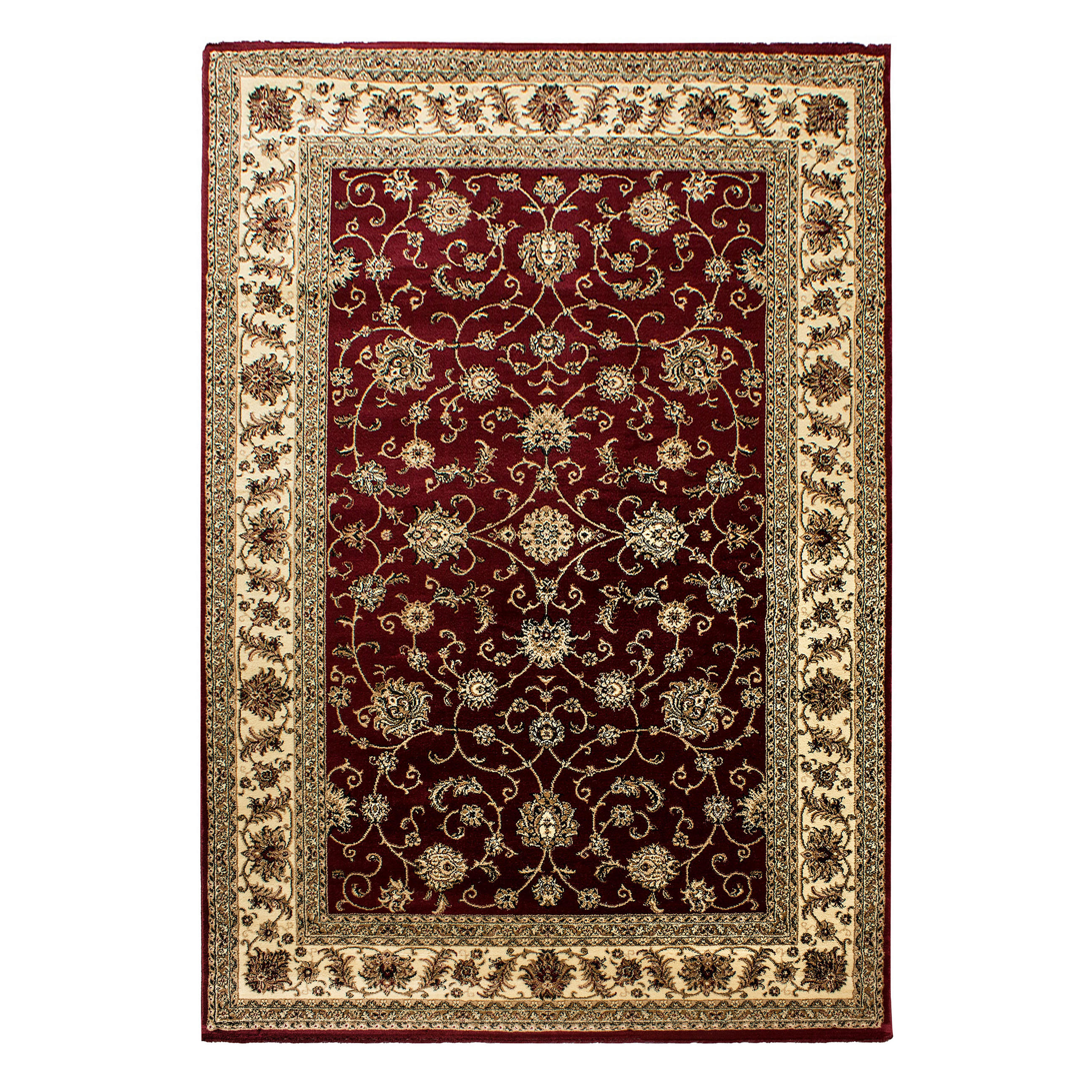 TEPPICH Orient Kurzflor klassisch Polypropylen Wohnzimmer Rot Rechteckig 240x340 - Rot, Textil (240/340cm) - KADIMA DESIGN