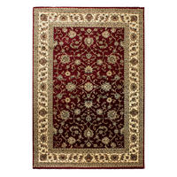 TEPPICH Orient Kurzflor klassisch Polypropylen Wohnzimmer Rot Läufer 80x150 - Rot, Textil (80/150cm) - KADIMA DESIGN