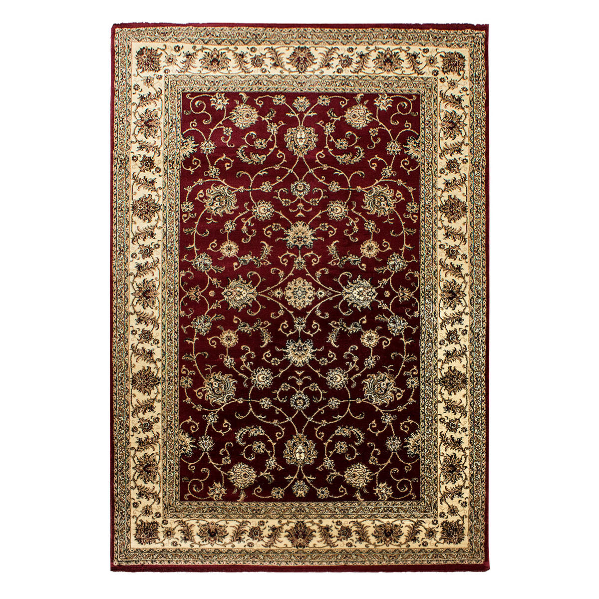 TEPPICH Orient Kurzflor klassisch Polypropylen Wohnzimmer Rot Läufer 80x150 - Rot, Textil (80/150cm) - KADIMA DESIGN