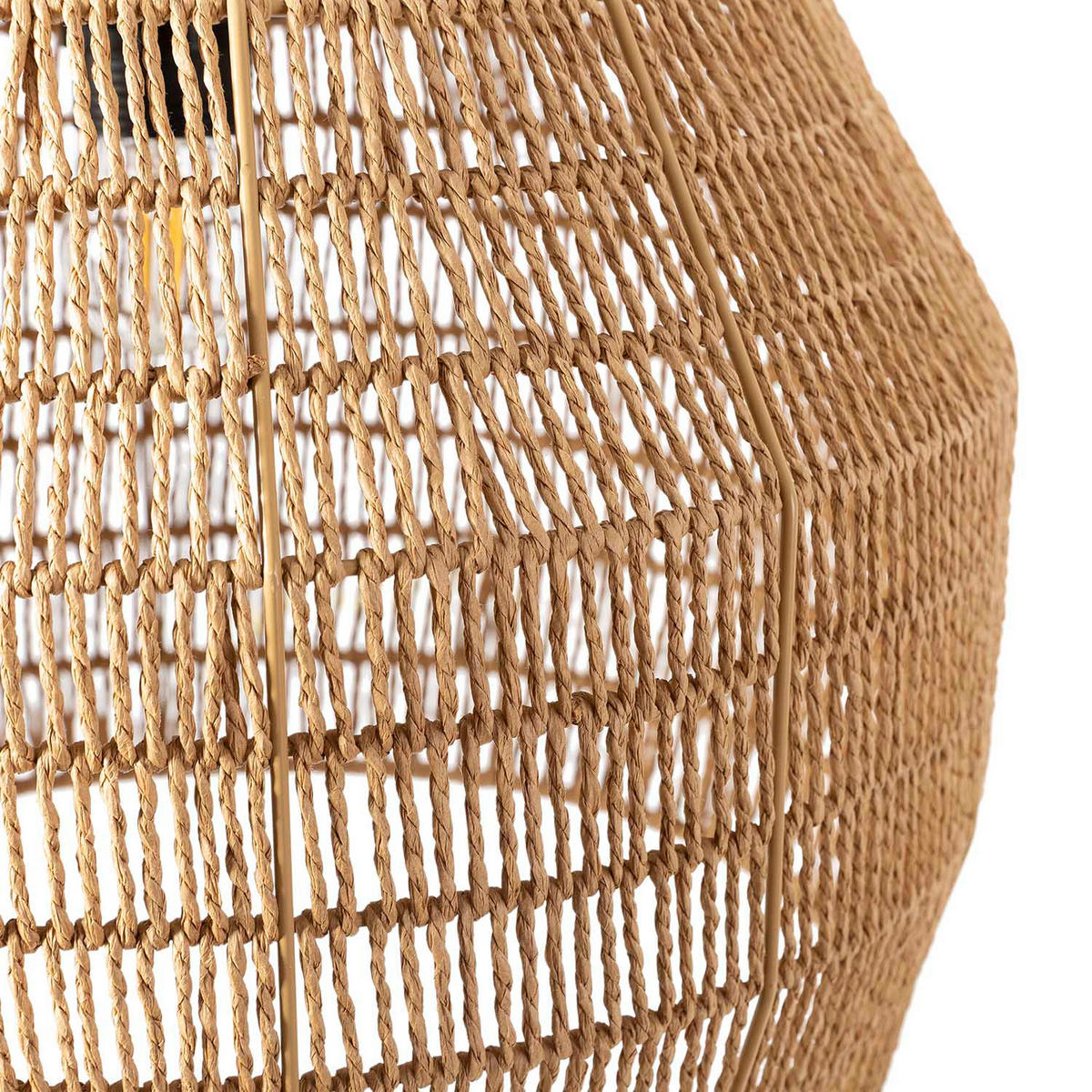 HÄNGELEUCHTE﻿ 37/37/153 Aiko - Beige, Naturmaterialien (37/37/153cm) - VS Venta-stock